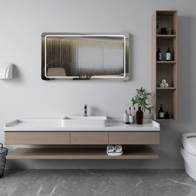 现代洗手台 马桶 镜子