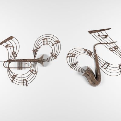 工业风乐器装饰墙饰