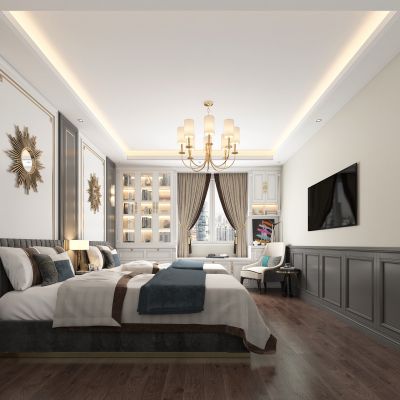 简欧卧室老人房