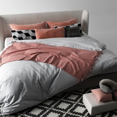 现代儿童床 抱枕