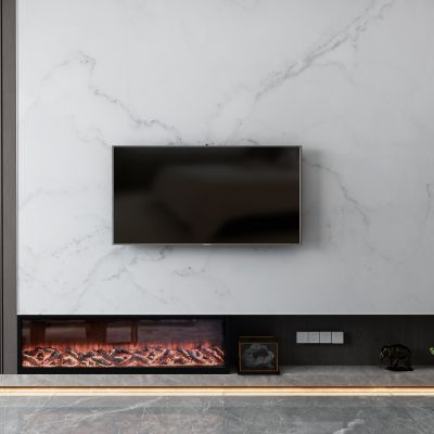 现代电视墙 火炉