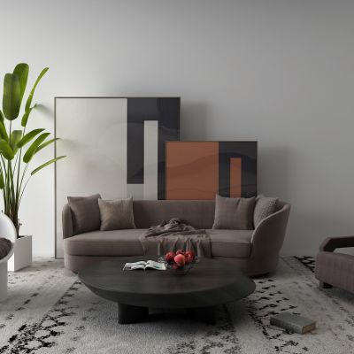 后现代布艺沙发