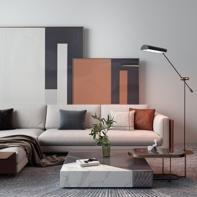 后现代布艺沙发