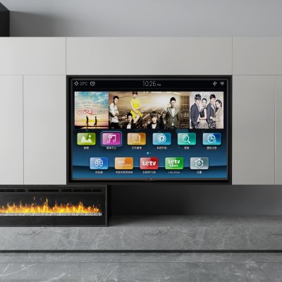 现代电视柜 电视墙