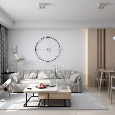 北欧客餐厅 电视墙