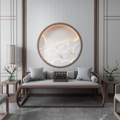 新中式实木沙发 罗汉床