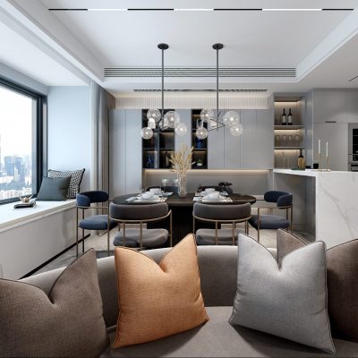 艾巴优-2020VIP学员投稿作品-现代客餐厅