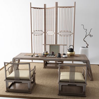 新中式茶桌 茶具