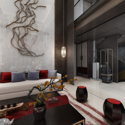 艾巴优-2020VIP学员投稿作品-新中式客厅