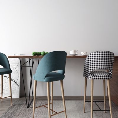 后现代吧台 吧椅