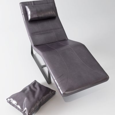 后现代皮革躺椅