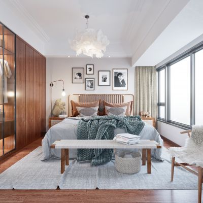 复古北欧卧室