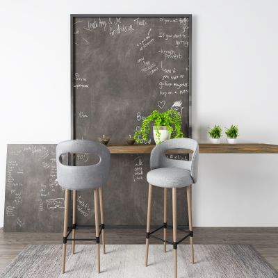 工业风吧椅 吧台