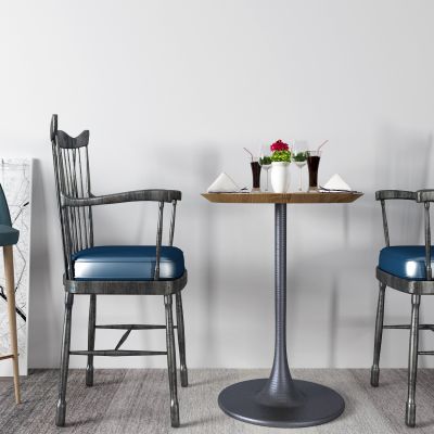 工业风咖啡桌 吧椅