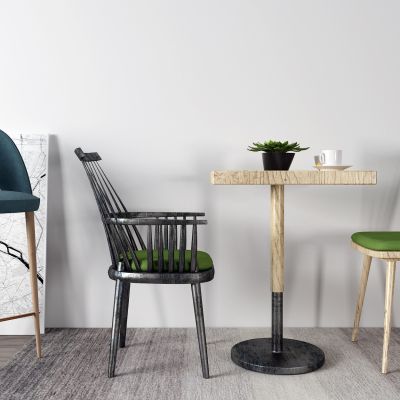 工业风咖啡桌 吧椅