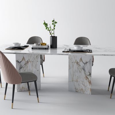 后现代大理石餐桌