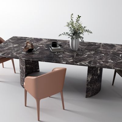 后现代大理石餐桌