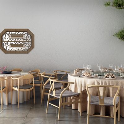 新中式餐桌 圆桌