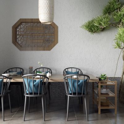 新中式餐桌 灯笼