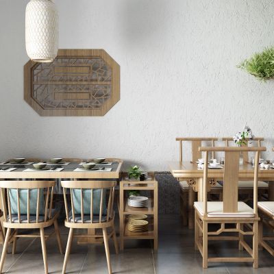 新中式餐桌 灯笼