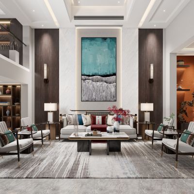 艾巴优-2020VIP学员投稿作品-新中式沙发背景墙