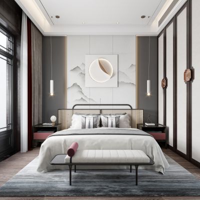 艾巴优-2020VIP学员投稿作品-新中式卧室