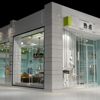 服装专卖店门头橱窗