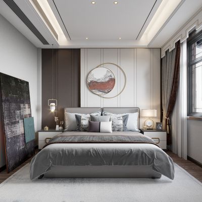 艾巴优-2020VIP学员投稿作品-新中式卧室