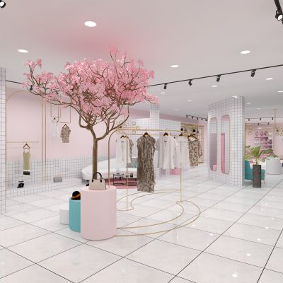 女装服装专卖店3D模型