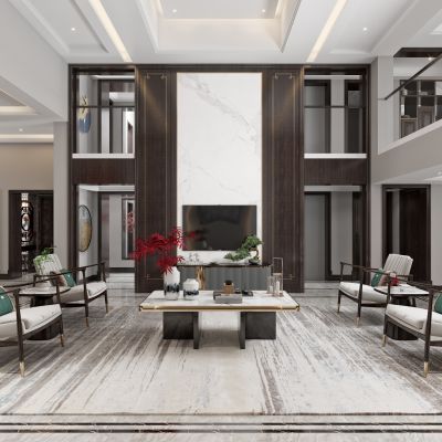 艾巴优-2020VIP学员投稿作品-新中式电视背景墙