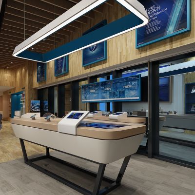 后现代手机专卖店展台展柜展板