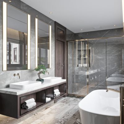 艾巴优-2020VIP学员投稿作品-新中式卫生间