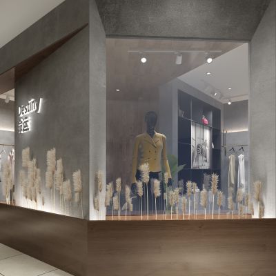 服装专卖店橱窗门头