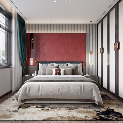 艾巴优-2020VIP学员投稿作品-新中式卧室