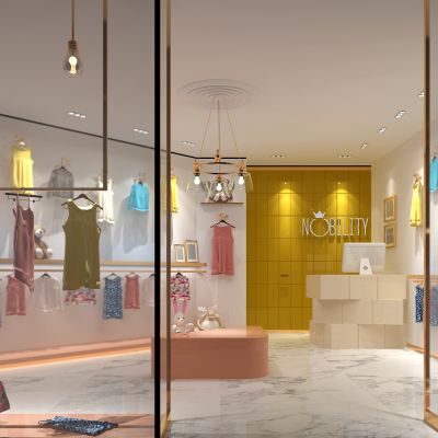儿童服装专卖店3D模型