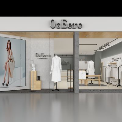 女装服装专卖店 门头橱窗