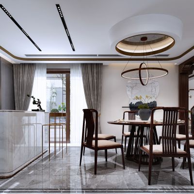 艾巴优-2020VIP学员投稿作品-新中式客餐厅