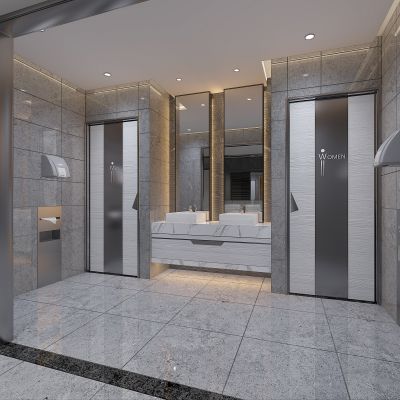 现代公共卫生间