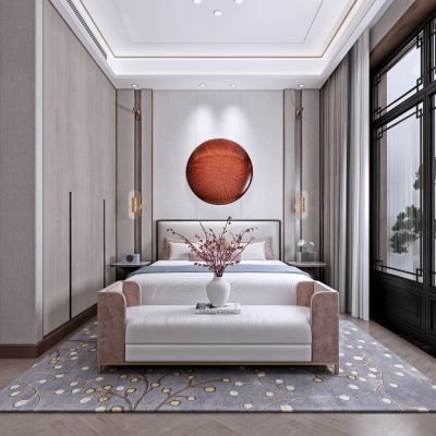 艾巴优-2020VIP学员投稿作品-新中式卧室