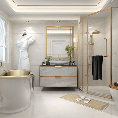 简欧式轻奢卫生间