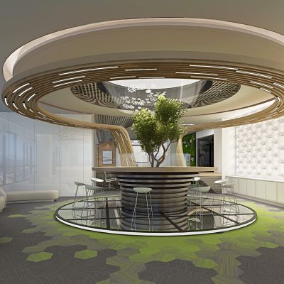 现代办公休息区