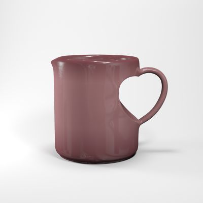现代心型杯子