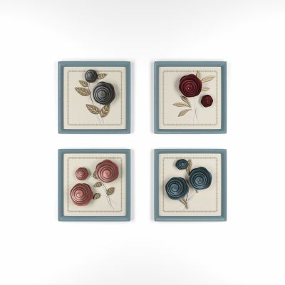 现代玫瑰花装饰画