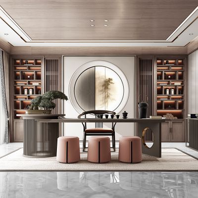 茶室书房3D模型