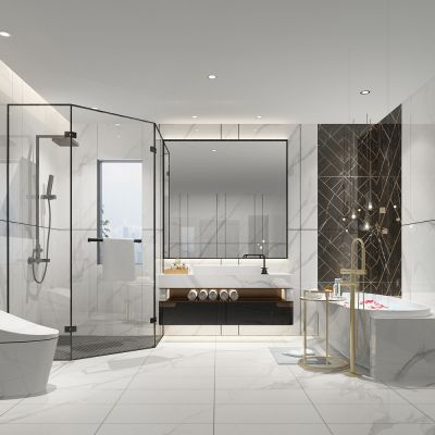 轻奢卫生间3D模型