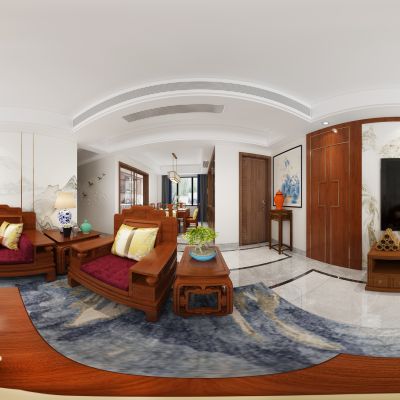 中式客餐厅全景