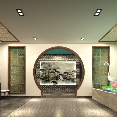 中式茶楼会所景观