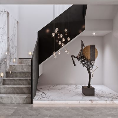 艾巴优-2020VIP学员投稿作品-新中式楼梯间