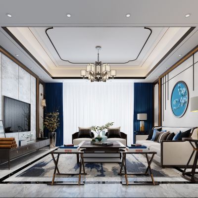 新中式样板间客厅