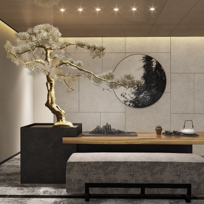 茶室茶台3D模型